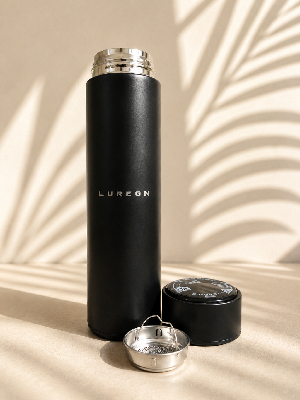 LUREON Premium Dijital Göstergeli Çelik Termos