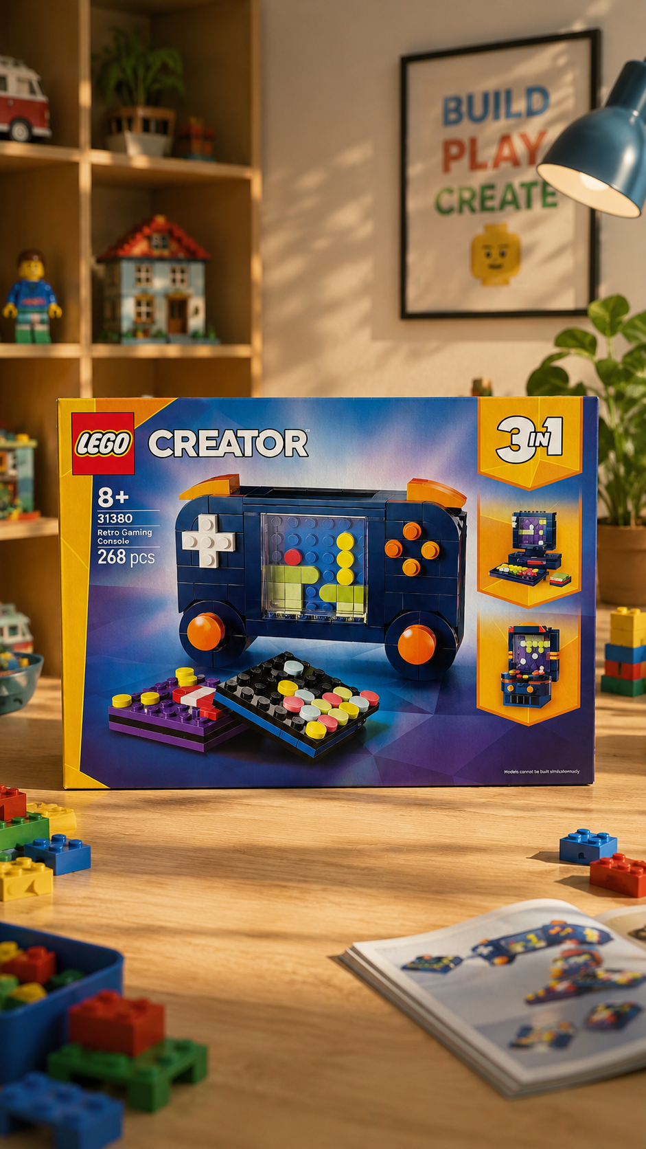 Pixel Retro Oyun Konsolu LEGO Creator 3'ü 1 Arada