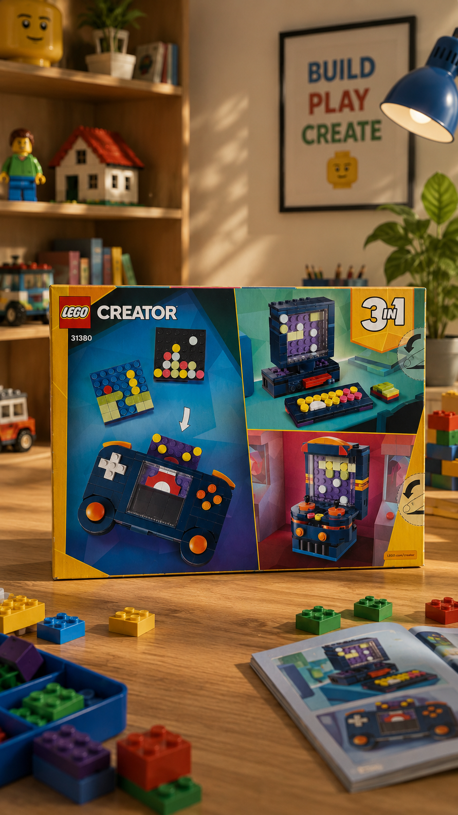 Pixel Retro Oyun Konsolu LEGO Creator 3'ü 1 Arada