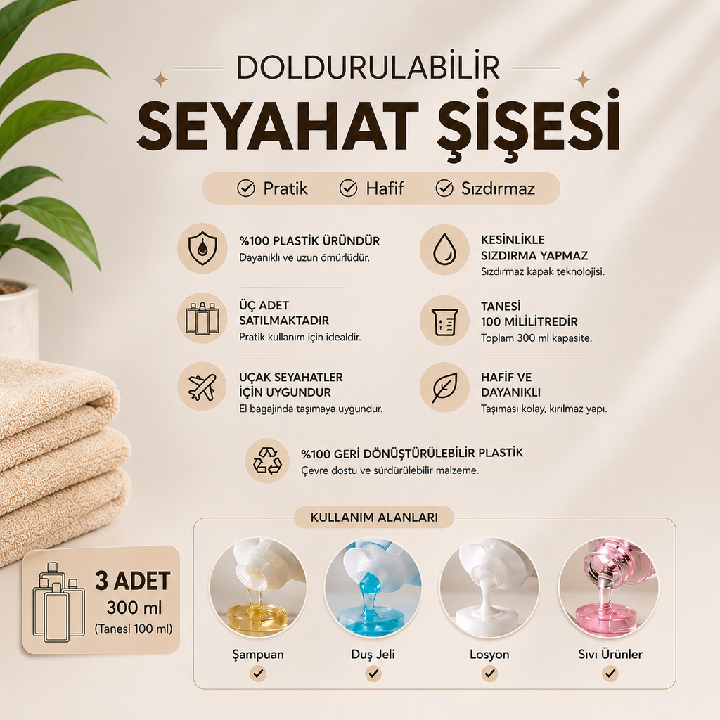 Seyahat Şişe Seti