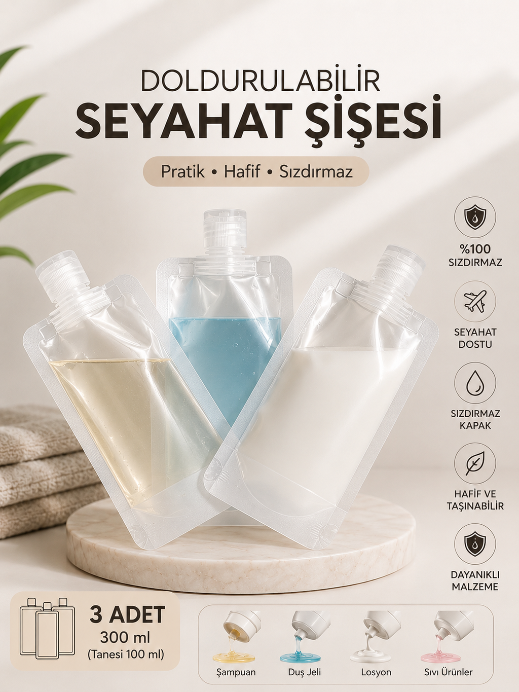 Seyahat Şişe Seti